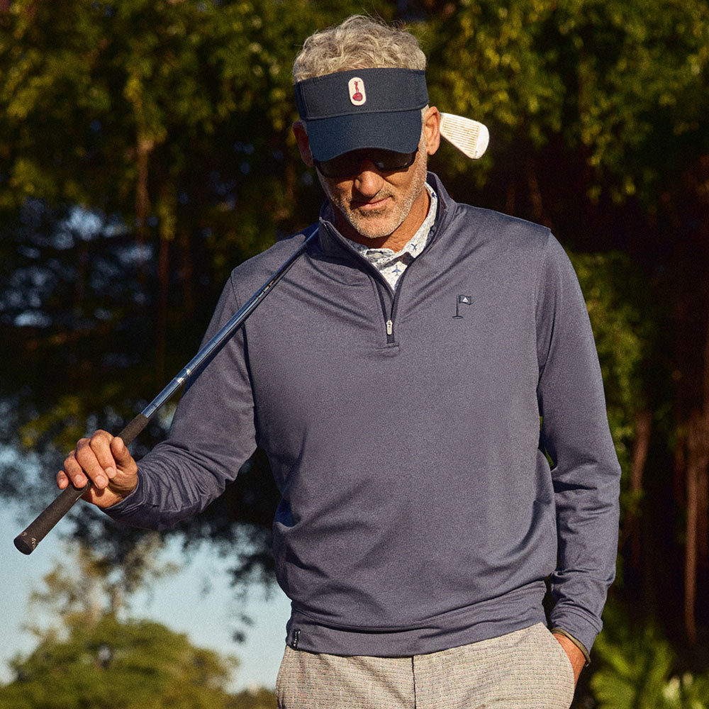 【新品タグ付】PETER MILLAR M 紺 ゴルフ UPF50 Peter Millar Quarter-Zip Pullover – Delta Shop
