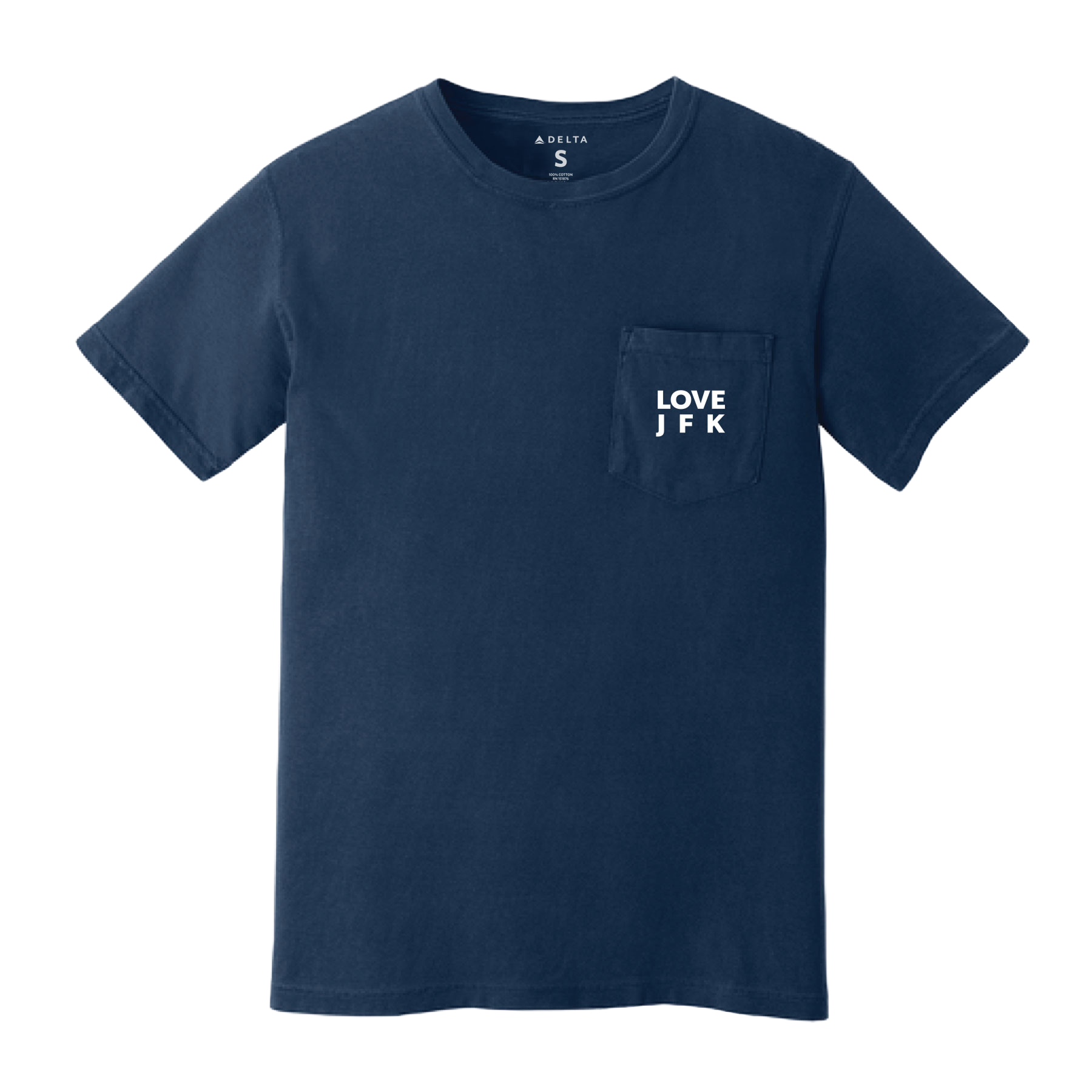 Hub Love JFK Pocket Tee – Delta Shop