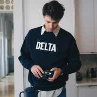 Crewneck with Felt Letters