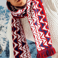 Peaks + Valleys Oversized Knit Scarf