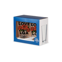 Hub Love LGA Pint Glasses - Set of 2