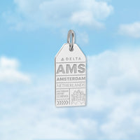 Amsterdam AMS Luggage Tag Charm