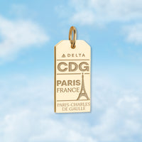 Paris CDG Luggage Tag Charm