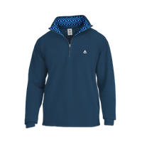 Quarter Zip with Widget Patterned Collar