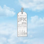 New York JFK Luggage Tag Charm