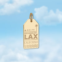 Los Angeles LAX Luggage Tag Charm