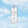 New York LGA Luggage Tag Charm
