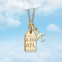 Atlanta ATL Mini Tag Charm Necklace
