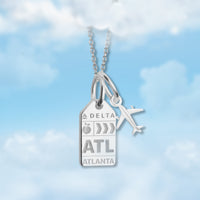 Atlanta ATL Mini Tag Charm Necklace