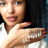 Boston BOS Mini Tag Charm Necklace