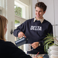 Crewneck with Felt Letters