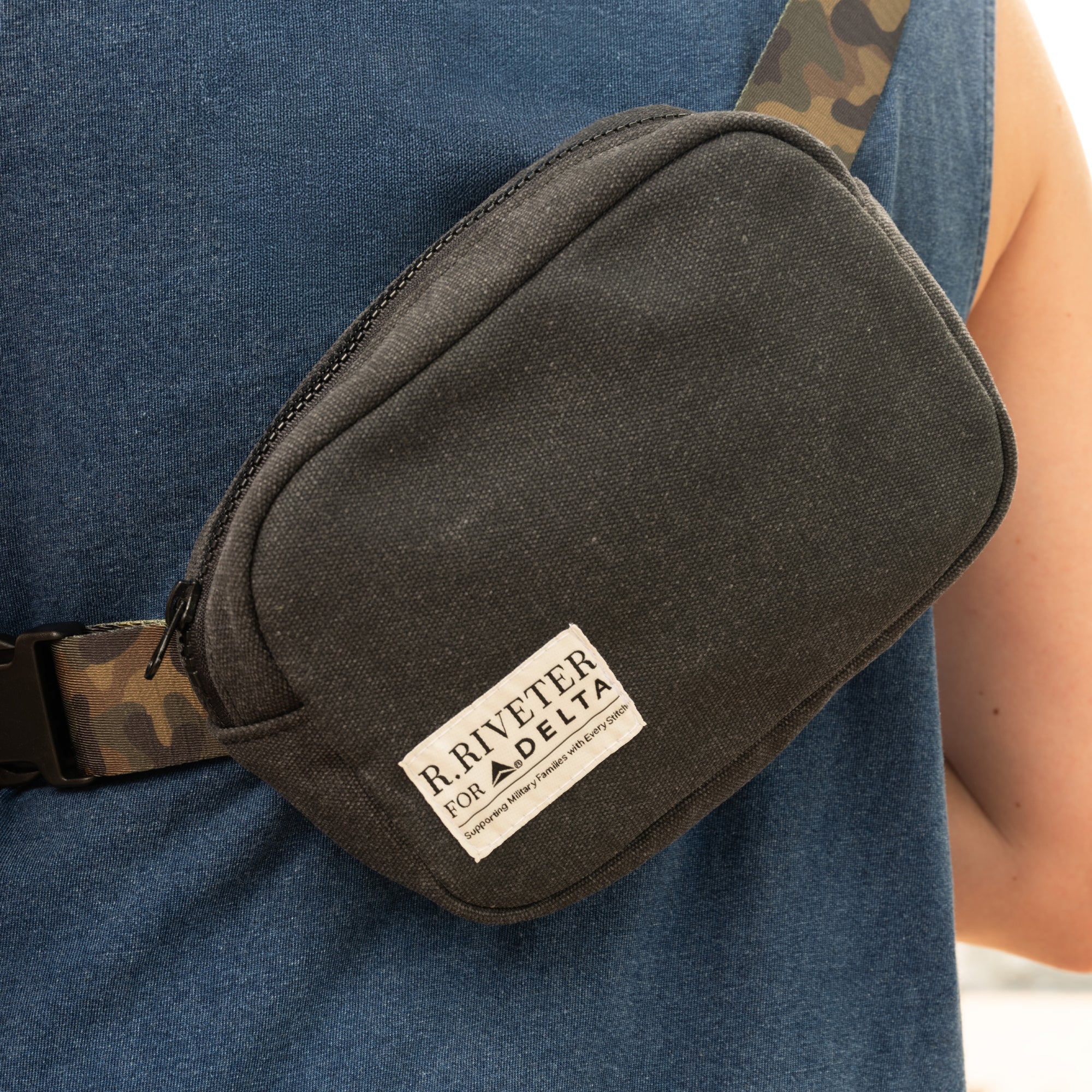 Augusta Belt Bag - Black Wash Canvas